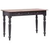 vidaXL Schreibtisch mit 3 Schubladen 117&times;57&times;75 cm Massivholz Mahagoni