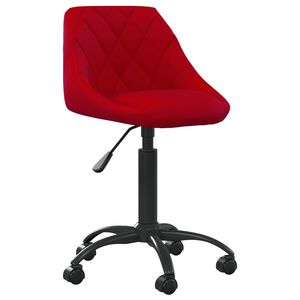 vidaXL B&uuml;rostuhl Weinrot Samt