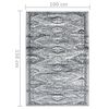 vidaXL Teppichl&auml;ufer BCF Orientalisch Grau 100x150 cm
