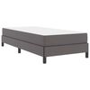 vidaXL Bettrahmen mit Matratze Grau 100 x 200 cm Stoff