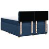 vidaXL Boxspringbett mit Matratze Blau 160x200 cm Stoff