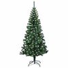 vidaXL K&uuml;nstlicher vorbeleuchteter Weihnachtsbaum Gr&uuml;n 120 cm