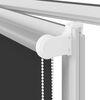 vidaXL Verdunkelungsrollo Schwarz 125x150 cm Stoffbreite 121,6 cm