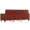 vidaXL 3-Sitzer-Sofa Weinrot 180 cm Kunstleder