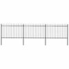 vidaXL Gartenzaun | Stahl | Stabil | Rechteckig | Modern