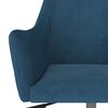 vidaXL Esszimmerst&uuml;hle 2 Stk. Drehbar Blau Samt