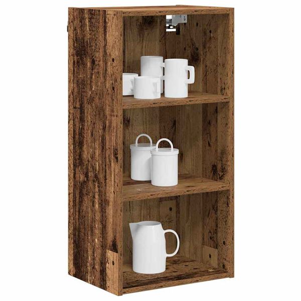 vidaXL H&auml;ngeschrank Altholz 40 x 29,5 x 80 cm Holzwerkstoff