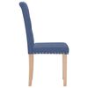 vidaXL Esszimmerst&uuml;hle 6 Stk. Blau Stoff