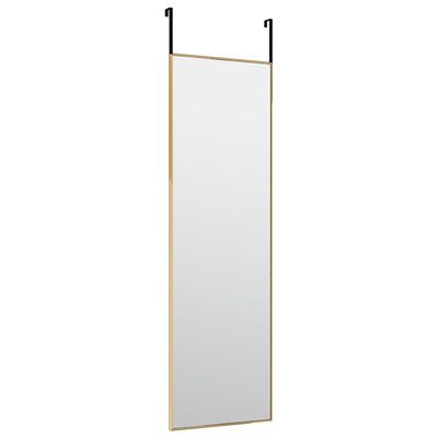 vidaXL Türspiegel Golden 30x100 cm Glas und Aluminium