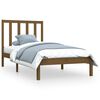 vidaXL Massivholzbett ohne Matratze Honigbraun 75x190 cm