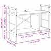 vidaXL B&uuml;cherregal Sonoma-Eiche 75 x 30 x 58,5 cm Holzwerkstoff
