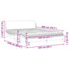 vidaXL Bett mit Matratze "Dover" Blau 160x200 cm Samt