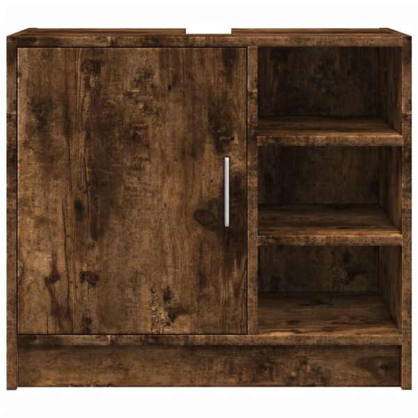 vidaXL Waschbeckenschrank R&auml;uchereiche 63x29x55 cm Holzwerkstoff