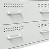 vidaXL Sideboard Wei&szlig; 68x39x89 cm Stahl