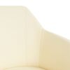 vidaXL Esszimmerst&uuml;hle 6 Stk. Creme und Schwarz Kunstleder