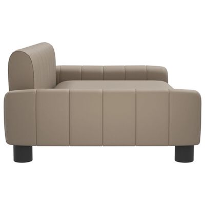 vidaXL Hundebett Cappuccino-Braun 90x53x30 cm Kunstleder