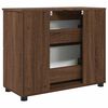 vidaXL Badezimmerschrank mit T&uuml;r Braun Eichen-Optik 76,5 x 35 x 64 cm