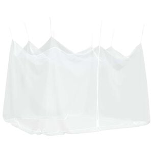 vidaXL Moskitonetz f&uuml;r den Au&szlig;enbereich, 220 Maschen, Wei&szlig;, 300 x 300 x 250 cm