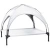 vidaXL Hundebett Silber Grau 104 x 86 x 84,5 cm Stahl