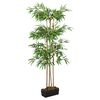 vidaXL Bambusbaum K&uuml;nstlich 760 Bl&auml;tter 120 cm Gr&uuml;n