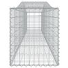 vidaXL Gabionen mit Hochbogen 5 Stk. 400x50x60/80cm Verzinktes Eisen