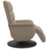 vidaXL Relaxsessel mit Fu&szlig;teil Cappuccino-Braun Kunstleder
