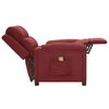 vidaXL Massagesessel Weinrot Stoff