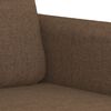 vidaXL 2-tlg. Sofagarnitur mit Kissen Braun Stoff