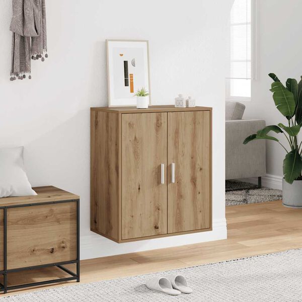 vidaXL Schuhregal Artisan-Eiche 60x35x70 cm Holzwerkstoff