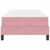 vidaXL Boxspringbett mit Matratze Rosa 90 x 190 cm Stoff