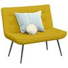 vidaXL Sitzbank Gelb 110x74x84 cm Samt