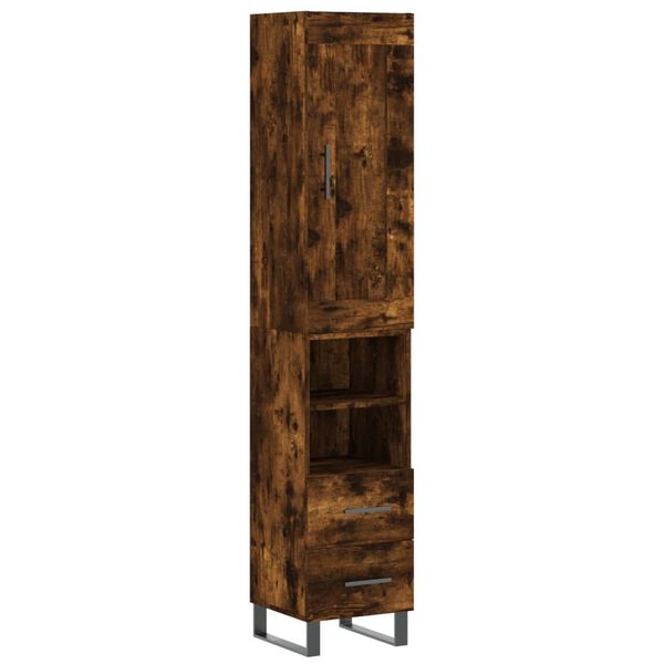 vidaXL Highboard R&auml;uchereiche 34,5x34x180 cm Holzwerkstoff