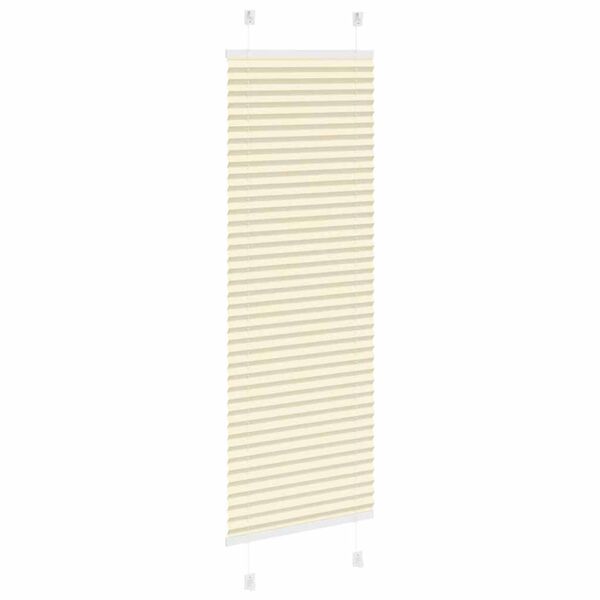 vidaXL Plissee Creme 50x150 cm Stoffbreite 49,4 cm Polyester