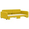 vidaXL Tagesbett Ausziehbar Gelb 100x200 cm Samt