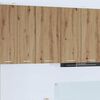 vidaXL H&auml;ngeschrank mit T&uuml;r Artisan-Eiche und Wei&szlig; 40 x 31 x 80 cm