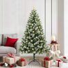 vidaXL K&uuml;nstlicher schwenkbarer Weihnachtsbaum mit flockigem Schnee