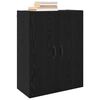 vidaXL Wandschrank 2 pcs Schwarz Eichen-Optik 69,5 x 34 x 90 cm