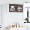vidaXL K&uuml;chenschrank mit T&uuml;r 2 pcs Braun Eichen-Optik 40 x 31 x 40 cm