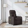 vidaXL Massagesessel Dunkelbraun Stoff