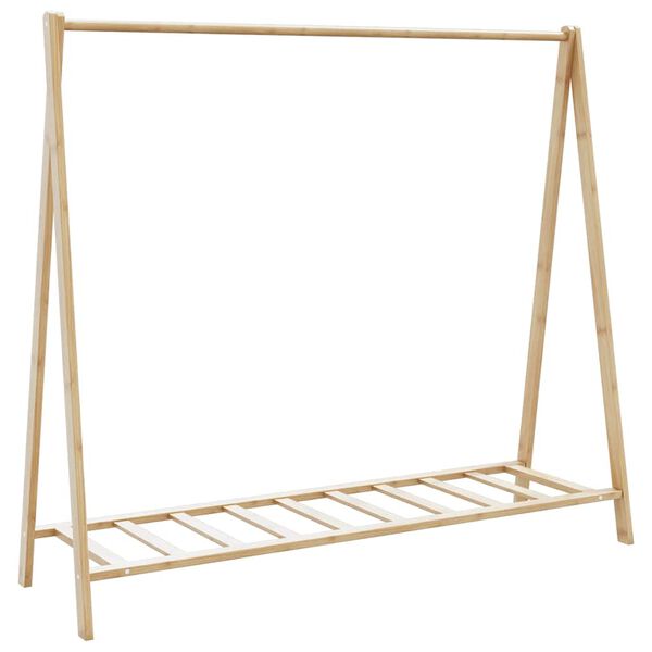 vidaXL Kleiderst&auml;nder mit Ablagen 106x34x102 cm Bambus