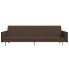 vidaXL Schlafsofa 2-Sitzer Braun Stoff
