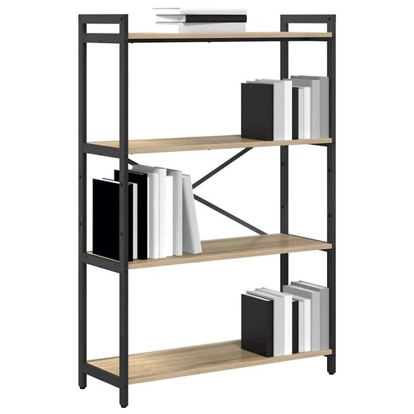 vidaXL B&uuml;cherregal Sonoma-Eiche 80 x 30 x 120 cm Holzwerkstoff