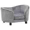 vidaXL Hundesofa Grau 69x49x40 cm Pl&uuml;sch