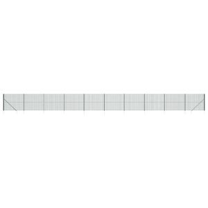vidaXL Maschendrahtzaun mit Bodenh&uuml;lsen Gr&uuml;n 1,4x25 m