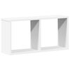 vidaXL Wandschrank 60x16x30 cm Wei&szlig; Holzwerkstoff