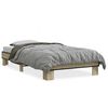 vidaXL Bettgestell Sonoma-Eiche 90x190 cm Holzwerkstoff und Metall