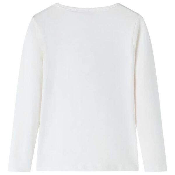 Kinder-Langarmshirt Ecru 116