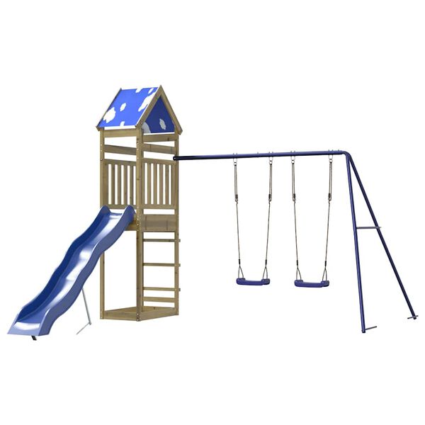 vidaXL Spielturm Impr&auml;gniertes Kiefernholz