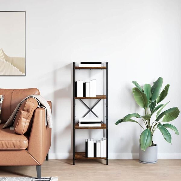 vidaXL B&uuml;cherregal Ger&auml;ucherte Eiche 40 x 30 x 85 cm Holzwerkstoff