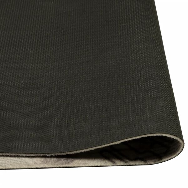 vidaXL K&uuml;chenteppich Waschbar Kaffee Grau 60x180 cm Samt